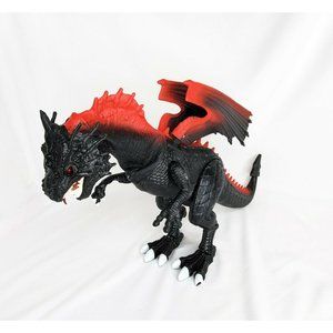 18" Adventure Force Red Mighty Dragon Walking And Roaring Eyes Light